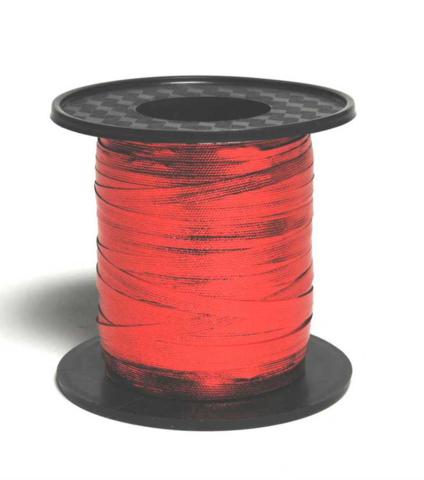 Metallic Curling Ribbon 225m Reel Red