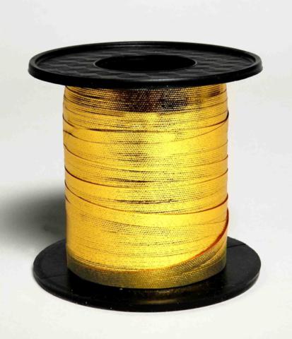 Metallic Curling Ribbon 225m Reel Gold