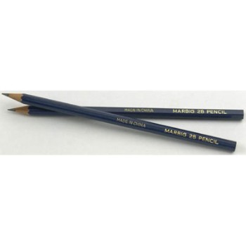 2B Hex, Lead Pencils Wood Pk 12 Faber