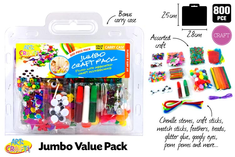 Craft Pack Jumbo 800 Pieces