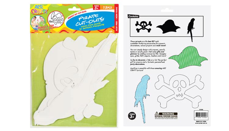 Cut Outs - Pirate Shapes Pack of 15