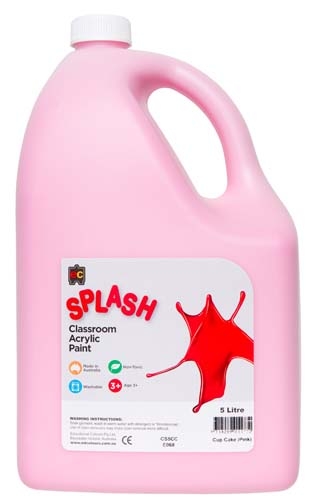 Splash Acrylic 5Lt Cup Cake Pink