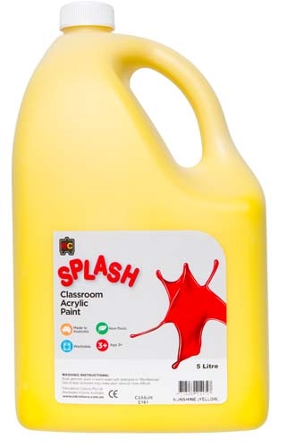 Splash Acrylic 5Lt Sunshine Yellow