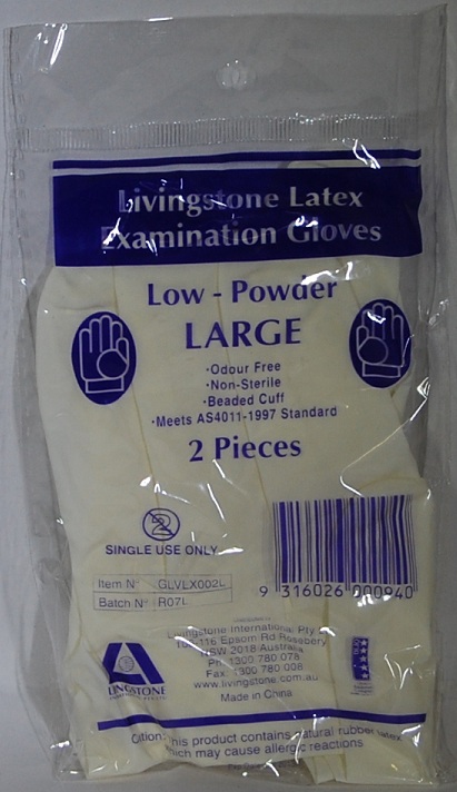 Latex Gloves Pdr Lge I/W 2/pk