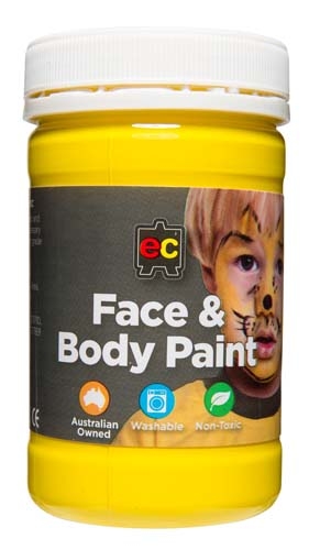 Face and Body Paints Yellow 175ml EC