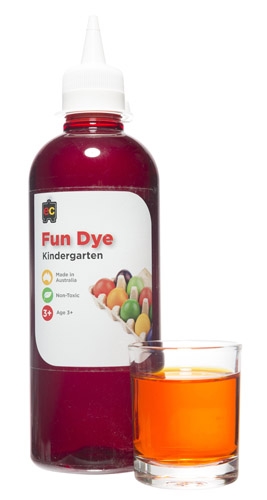 Kindy Liquid Fun Dye 500ml Orange