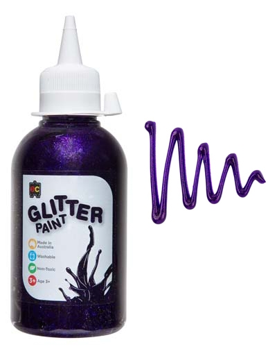 Glitter Paint 250ml Fairy Purple