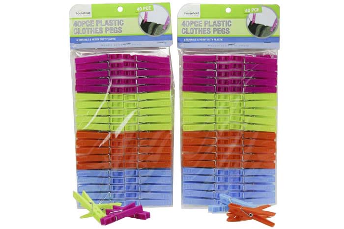 Pegs - Safety Plastic Spring Pk36