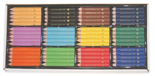 Jumbo Hex. Stubby Washable Colour Pencils Bx120 EC