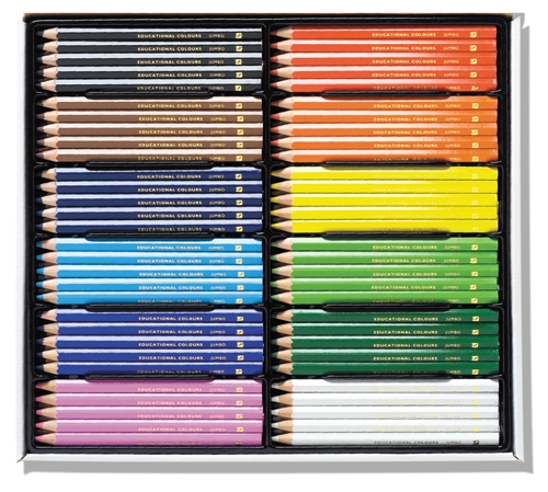 Jumbo Triangular Colour Pencils Bx120 EC