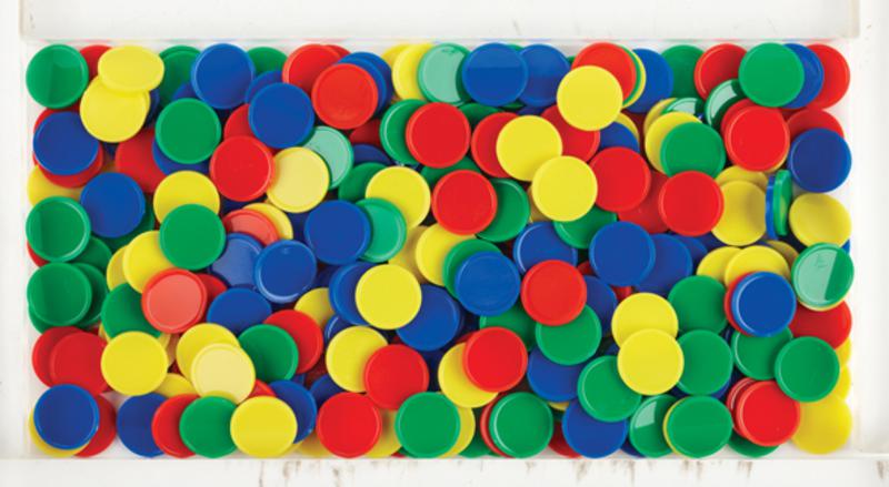 Counters - Small Round 20mm 4 Colours Pack of 200