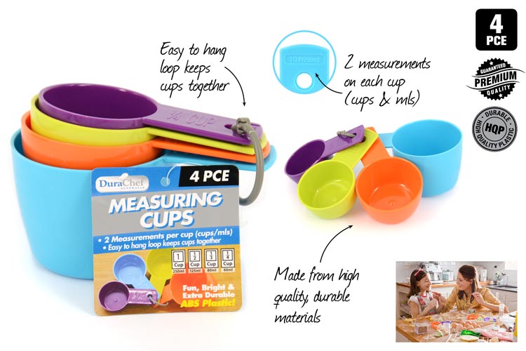 Measuring Cups Set of 4 - ABS Plastic