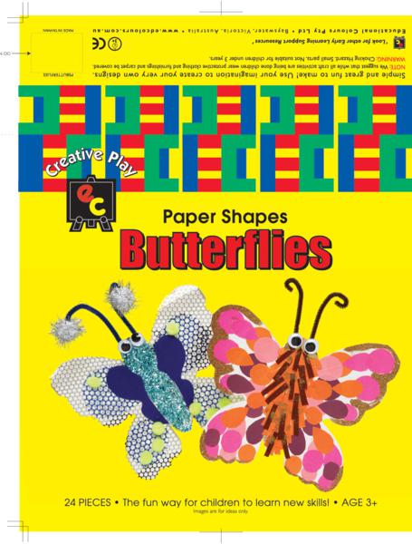 Fun Shapes Butterflies 20x20cm Pack of 24