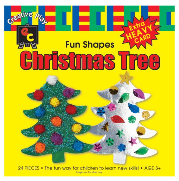 Fun Shapes Christmas Tree 15x15cm Pack of 24