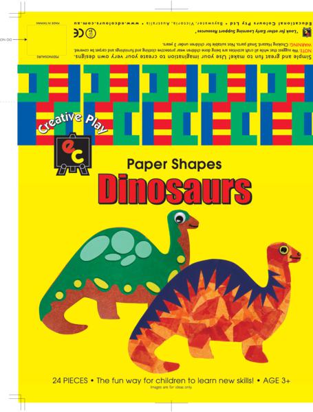 Fun Shapes Dinosaurs 22x22cm Pack of 24