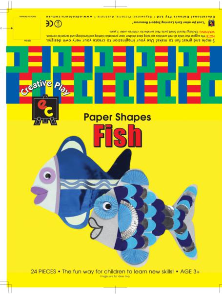 Fun Shapes Fish 20x20cm Pack of 24