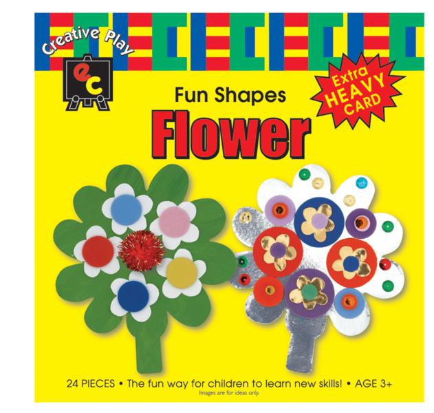 Fun Shapes Flower 15x15cm Pack of 24
