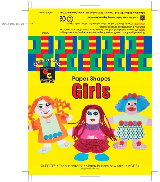 Fun Shapes Girls 13x15cm Pack of 24