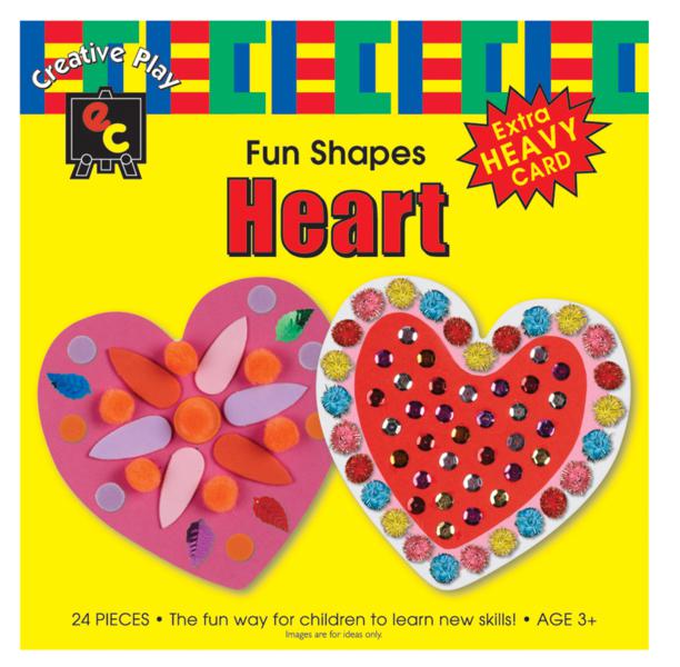Fun Shapes Hearts 15x15cm Pack of 24