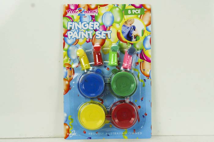 Kids Finger Paint Set 8Pc
