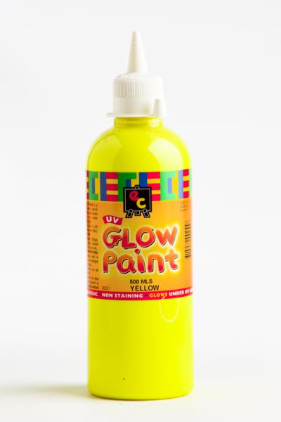 UV Glow Paint 500ml Yellow
