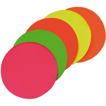 XL Circles Double Sided 180mm Fluoro Pack of 100