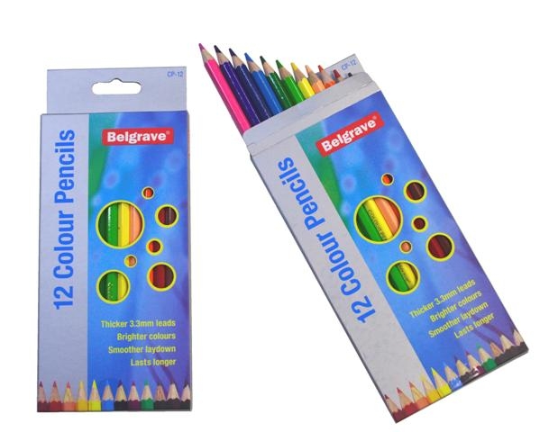 Colour Pencils Hex. Full Pk36 Belgrave