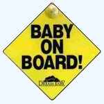 Baby Onboard - Safety Sign Suction Pack of 2