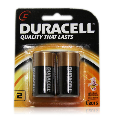 Duracell Alkaline Battery "C" 2 Pack