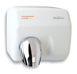 Saniflow E05A Steel White Epoxy 2250watt Hand Dryer