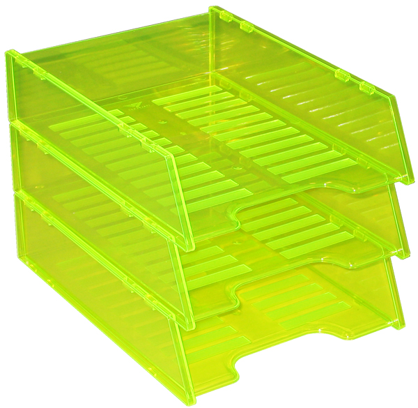 Document Tray Kings Multi-Fit Neon Yellow EACH