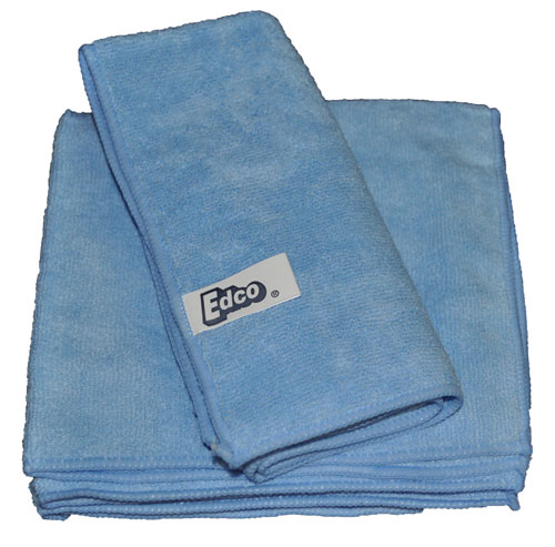 Edco Microfibre Cloth 40x40cm 3 Pack Blue