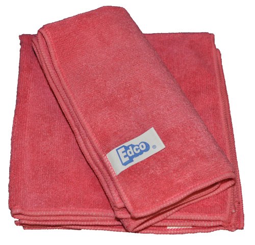 Edco Microfibre Cloth 40x40cm 3 Pack Red