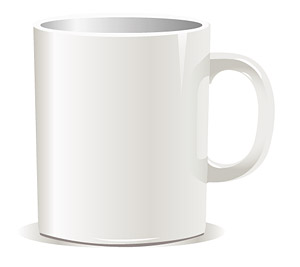 Coffee Mug White 280ml (Paint-able)