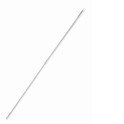 Metal Broom Handle 148cm Threaded White