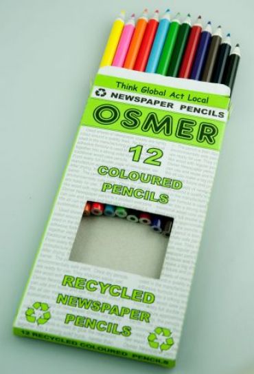 Wood Free Colour Pencils Round Full Pk12 Osmer Enviro