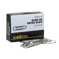 Paper Clip Silver Large 33mm Pack of 100