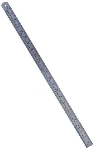 Ruler Steel 60cm/24inch Dual Measure
