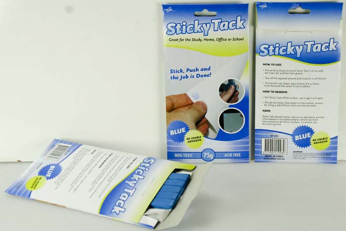 Blue sticky tack for hair - wide 5