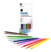 Colour Pencils Hex. Full Pk12 EC Washable