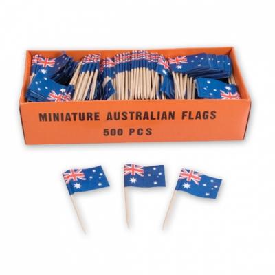 Toothpick - Aust Flag Pk500
