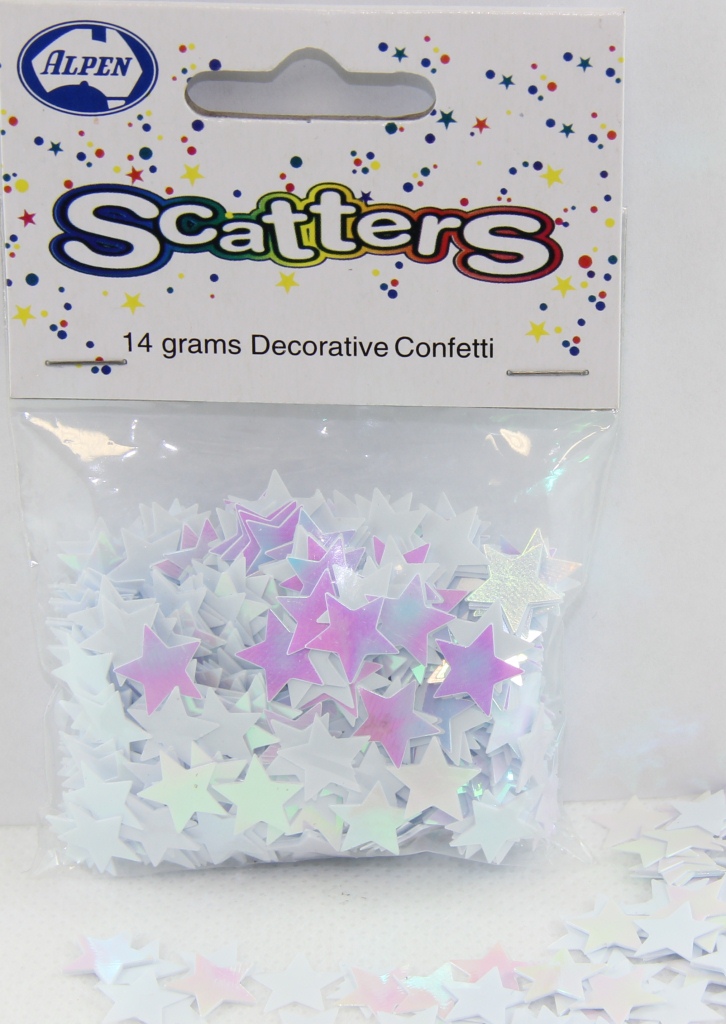 Decrotex Scatters - 14gm Iridescent Stars 11mm