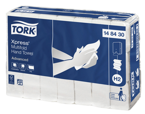 Slimline Towel - T0148430 - Tork White (24x21cm) 3885/Ctn