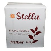 Facial Tissues 2 Ply Virgin White Stella Soft 180's 30/Ctn