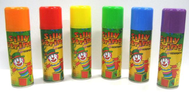 Silly String 3oz. Assorted Colours
