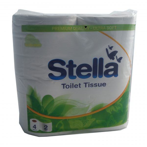 Toilet Paper - Stella 2Ply Recycled 400sheet 12x4Pks/Ctn