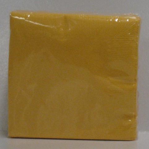 Alpen 2Ply Dinner Serviettes 400x400mm Gold Pack of 100