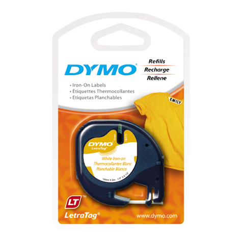 Dymo 8771 LetraTag 12mm x 2m Iron-On