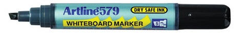 Artline 579 White Board Marker Low Odour Chisel Tip Black EACH