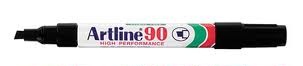 Artline 90 Chisel Tip 2-5mm Permanent Marker Black EACH